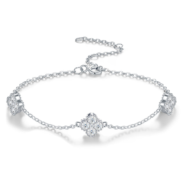 Bracelet Amaranta en Argent Sterling, sur fond blanc