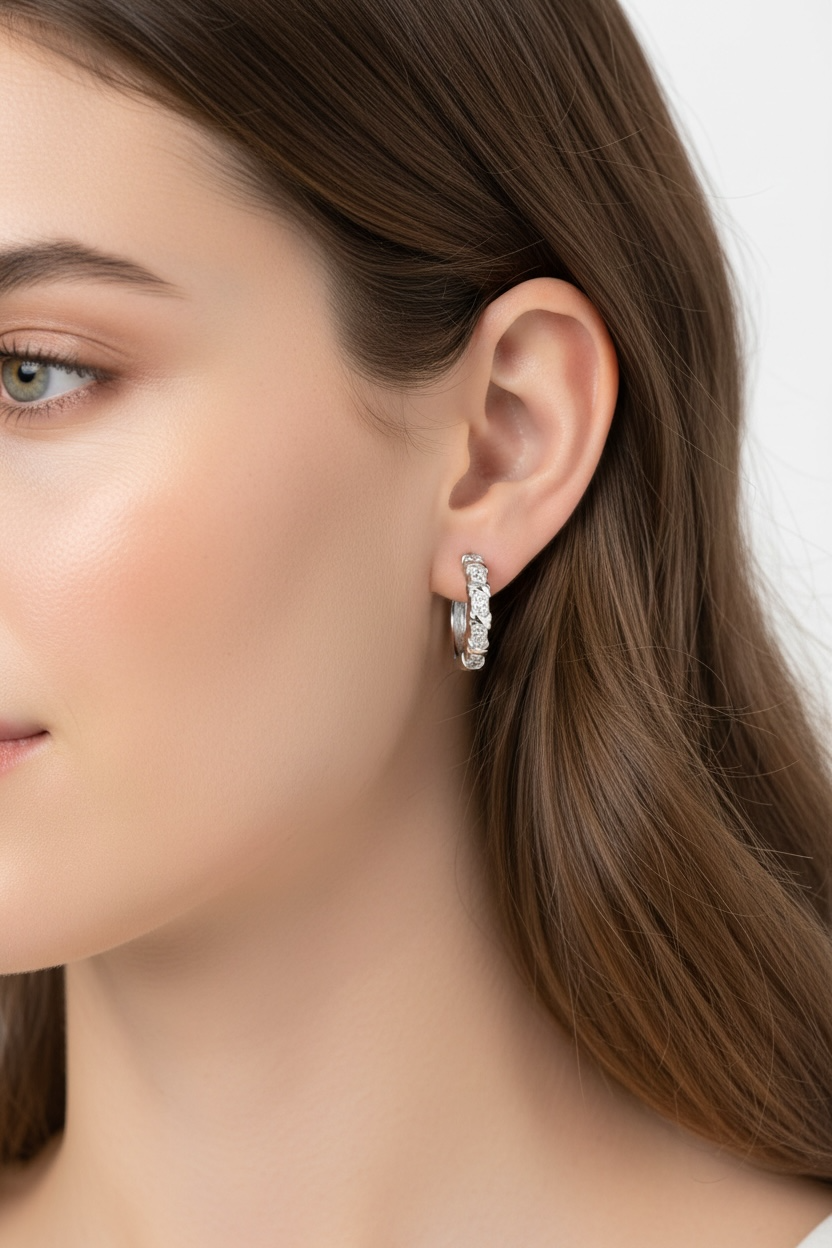 Plaqué or blanc 10 carats 