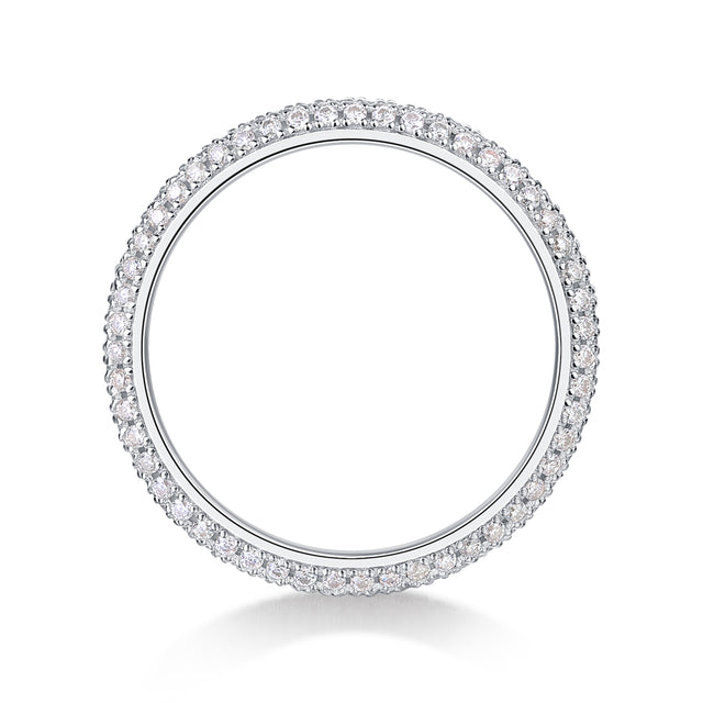 Bague Nemya en Argent Sterling, cercle vu de profil