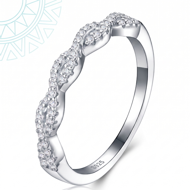 Bague Muyta en argent sterling 925, anneau vu de face