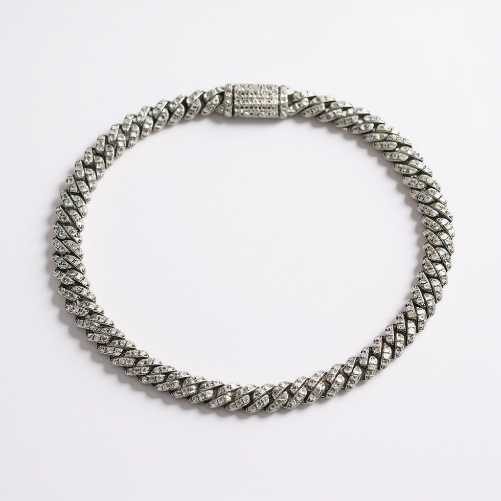 Bracelet Aruma en argent 925, vermeil or blanc 18 carats | Maison Joyeria