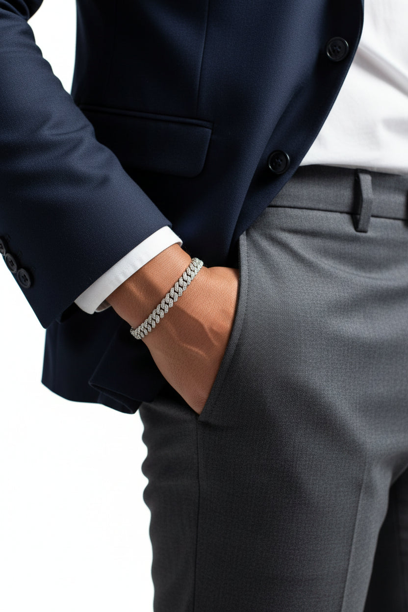 Bracelet Aruma en argent 925, vermeil or blanc 18 carats | Maison Joyeria